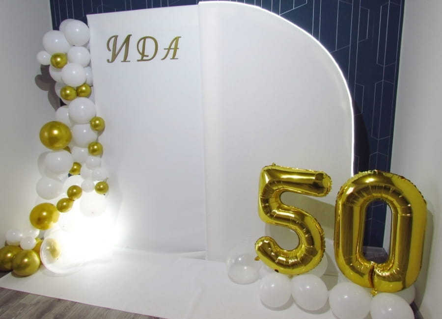 Фотозона на юбилей 50 лет